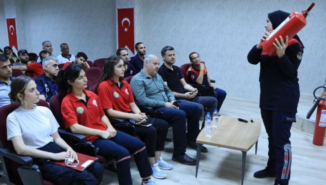 Şanlıurfa'da GAMER personeline yangın eğitimi verildi