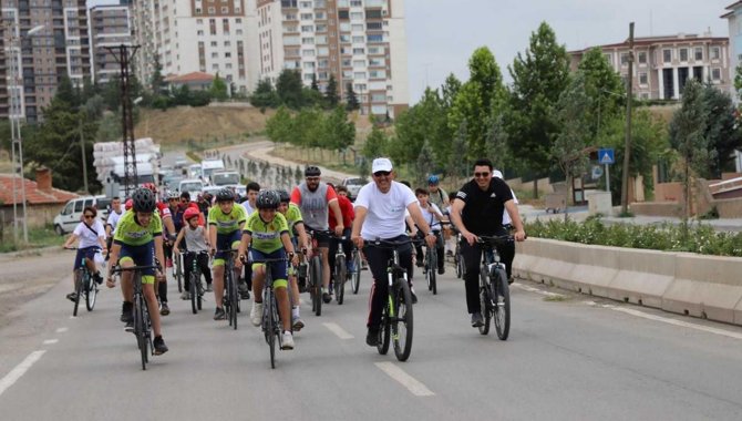 Kırıkkale'de pedallar sağlık için çevrildi