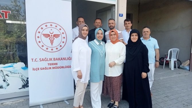 Terme İlçe Sağlık Müdürlüğü, mahallelerde sağlık taraması yapıyor