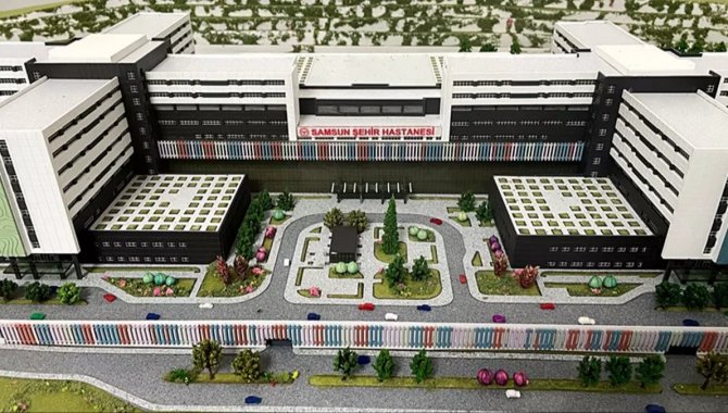 Samsun Şehir Hastanesinin kaba inşaatı tamamlandı