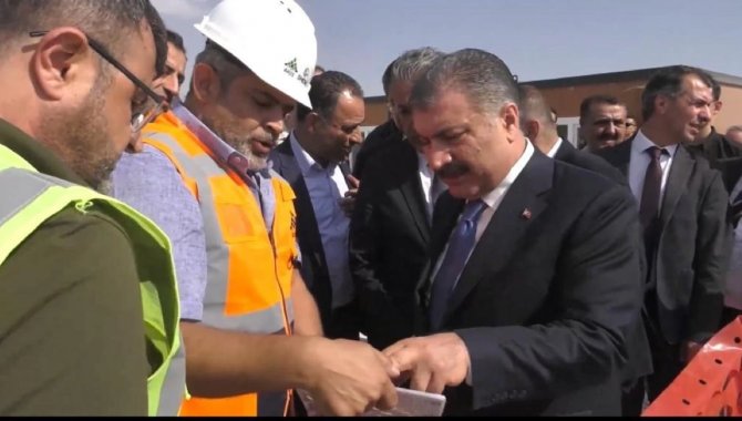 Sağlık Bakanı Koca, Mardin Şehir Hastanesi inşaatını inceledi