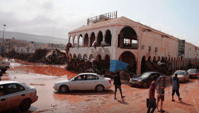 Libya Kızılayı: Sel felaketinde 20 bin ailenin yerinden olduğu tahmin ediliyor