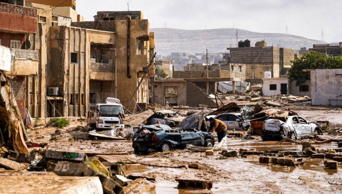 DSÖ: Libya'da sellerden etkilenen bölge 1,5 milyondan fazla kişiye ev sahipliği yapıyor
