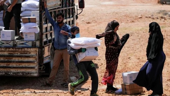 BM, yaklaşık 2,5 aylık aranın ardından İdlib'e insani yardım gönderdi