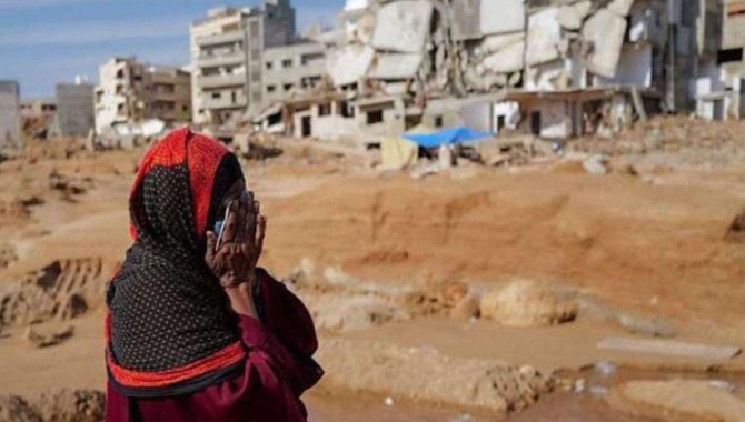 DSÖ, Libya'daki sel felaketi nedeniyle can kaybı sayısının 3 bin 998'e yükseldiğini açıkladı