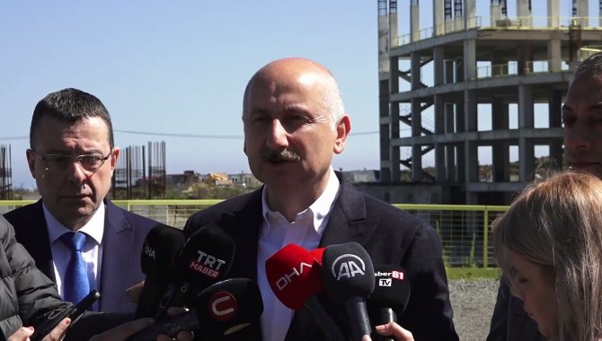 Milletvekili Karaismailoğlu, Trabzon Şehir Hastanesi şantiyesinde incelemelerde bulundu