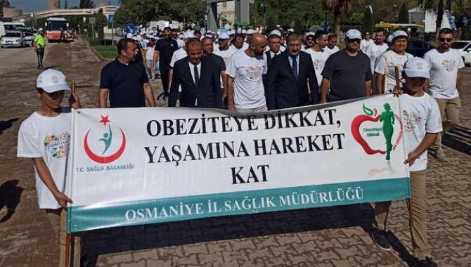 Osmaniye'de sağlıklı yaşam için yürüyüş düzenlendi