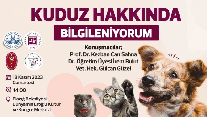 Elazığ Belediyesi Ve Fü ’Kuduz’ Semineri Düzenleyecek