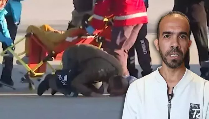 Bakan Koca, Türkiye'ye indiğinde şükür secdesi yapan Gazzeli babanın videosunu paylaştı