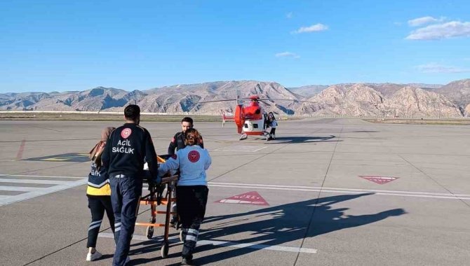 Şırnak’ta 37 Günlük Bebek Ambulans Helikopterle Elazığ’a Sevk Edildi