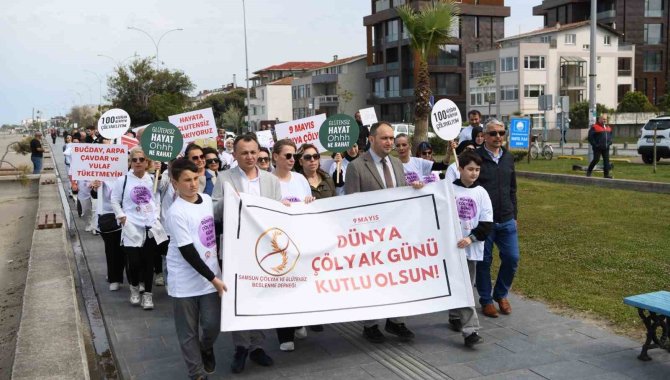 Samsun’da Çölyak Hastaları İçin Farkındalık Yürüyüşü Düzenlendi