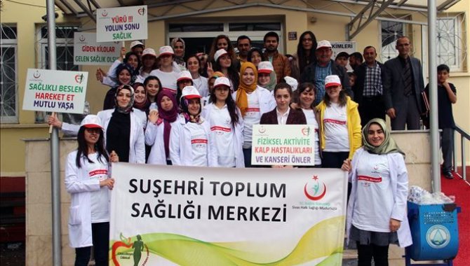 Suşehri'nde "Sağlık için Hareket Et" yürüyüşü düzenlendi