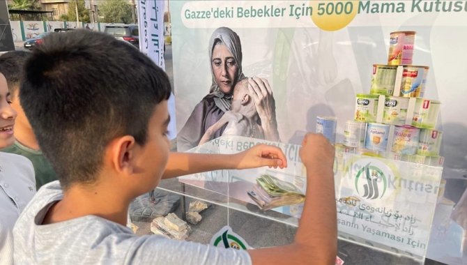 Kerkük'te Gazze'deki bebekler için mama desteği kampanyası başlatıldı