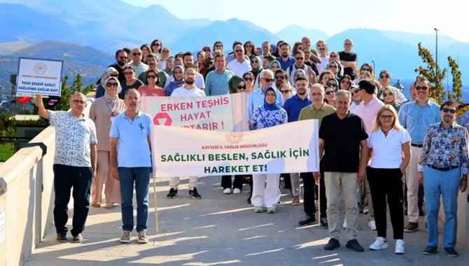 Kayseri'de "Sağlıklı Yaşam Yürüyüşü" düzenlendi
