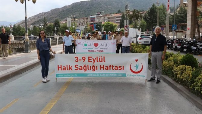 Amasya'da "Halk Sağlığı Haftası" yürüyüşü yapıldı