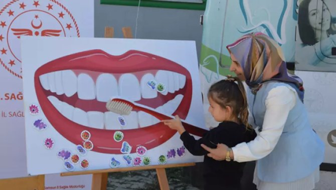 Havza'da anaokulu öğrencilerine ağız ve diş sağlığı eğitimi
