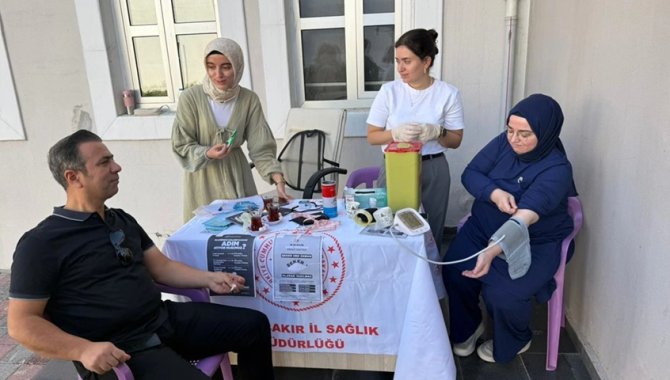 Çermik İlçe Sağlık Müdürlüğünden vatandaşlara sağlık desteği