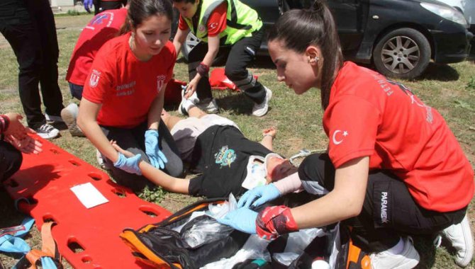 Fethiye'de afet ve acil durum tatbikatı yapıldı