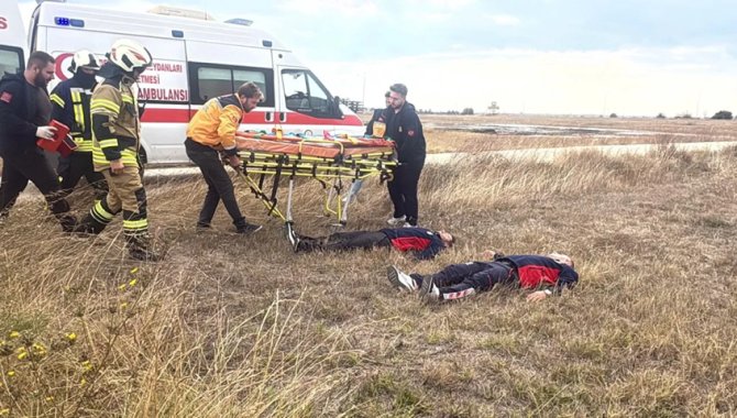 Tekirdağ Çorlu Atatürk Havalimanı'nda geniş katılımlı acil durum tatbikatı yapıldı