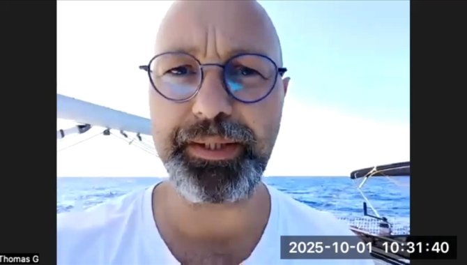 Fransız siyaset bilimci Guenole, Küresel Sumud Filosu alıkonulursa açlık grevine başlayacağını söyledi: