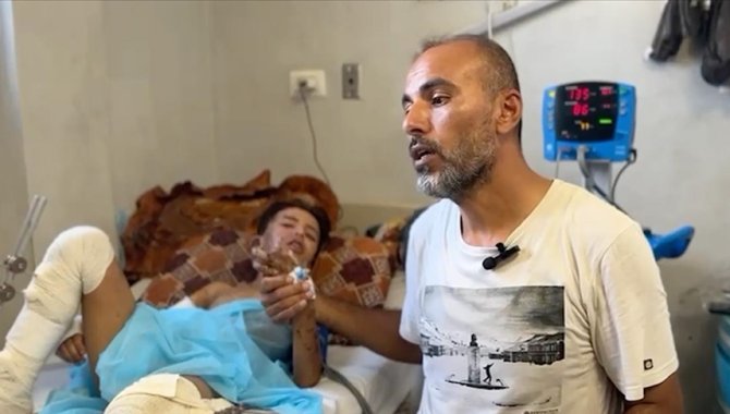 İsrail saldırısında ailesini kaybeden ve ağır yaralanan Filistinli çocuk tedavi olmak istiyor