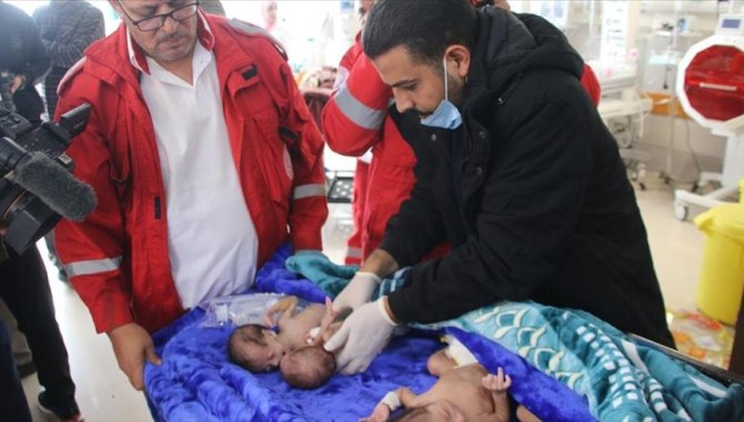 Gazze’nin kuzeyindeki 3 prematüre bebek DSÖ’nün yardımıyla güneydeki hastanelere nakledildi