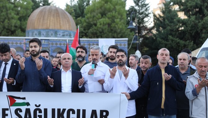 Mardin'de "Sağlıkçılar Gazze için ayakta" programı düzenlendi