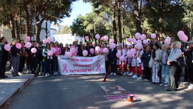 Kırklareli'nde meme kanseri farkındalık yürüyüşü yapıldı