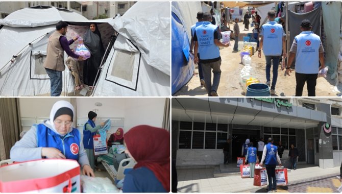 Türkiye Diyanet Vakfı, Gazze'de 8,7 milyon kişiye insani yardım ulaştırdı