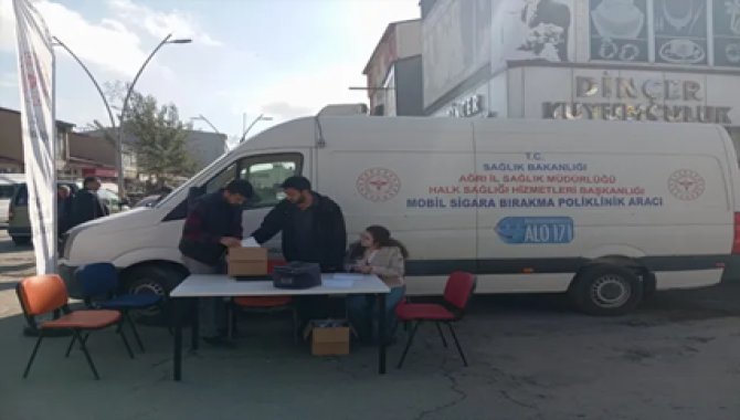 Ağrı'da "Mobil Sigara Bırakma Poliklinik Aracı" hizmete başladı