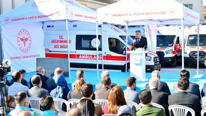 Gaziantep’te tam donanımlı 16 yeni ambulans görev yapacak