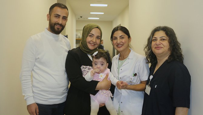Prematüre doğan Masal Mira 104 günlük mücadeleyle ailesinin kollarına kavuştu