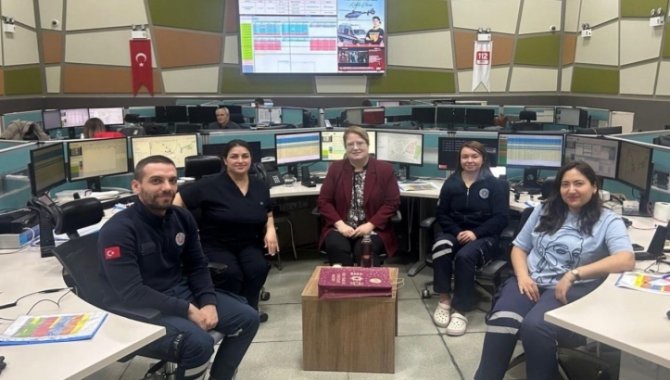 Kırklareli Sağlık Müdürü Cerit, 112 Komuta Kontrol Merkezini ziyaret etti