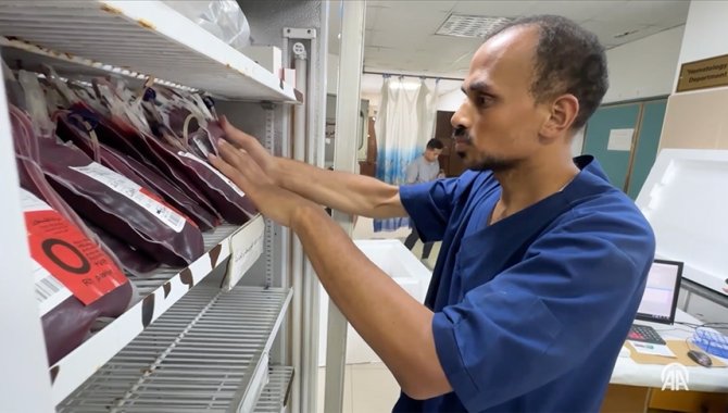 İşgal altındaki Batı Şeria'dan Gazze Şeridi'ne 4 bin ünite kan gönderildi