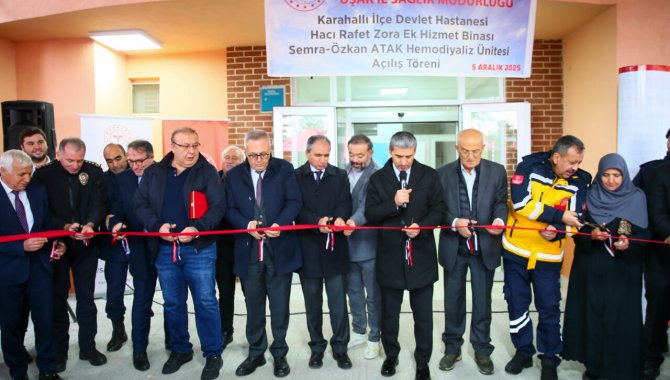 Karahallı'da hemodiyaliz ünitesi hizmete girdi