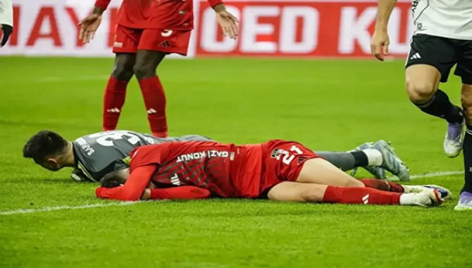 Gaziantep FK'li futbolcu Tayyip Talha Sanuç'un yüz kemiğinde kırık tespit edildi