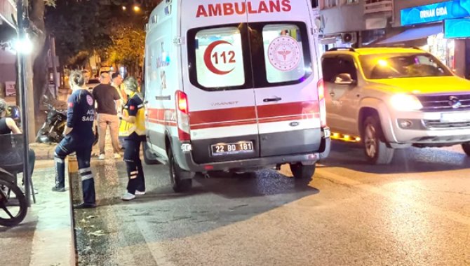 Edirne'de ambulans ile cipin çarpıştığı kazada 1 kişi yaralandı