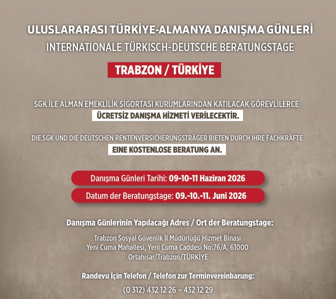 Türkiye - Almanya Danışma Günleri, Trabzon, 9-10-11 Haziran 2026