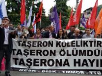 Sağlık işçilerinden taşeron protestosu
