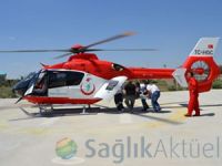 Gece görüşlü ambulans helikopterler ekipleri uçuşa hazır