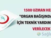 1500 uzman hekime "Organ Bağışında Uyum İçin Teknik Yardım" eğitimi