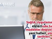 Sağlık Uygulama Tebliği ekleri değişen maddeler ve açıklamaları-25.03.2017