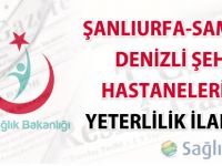 Şanlıurfa-Samsun-Denizli şehir hastaneleri ön yeterlilik (Düzeltme) ilanları