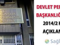 Devlet Personel Başkanlığı'ndan 2014/2 KPSS açıklaması