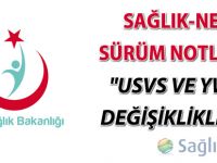 USVS ve YWU değişiklikleri hakkında duyuru