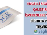 Engelli Sigortalı Çalıştıran İşverenlere Yönelik Sigorta Primi Teşviki