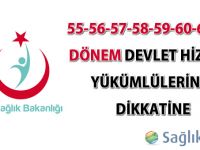 55-56-57-58-59-60-61-62.Dönem Devlet Hizmeti Yükümlülerinin Dikkatine-12.01.2016