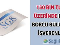 Sosyal Güvenlik Kurumu'na 150.000 TL ve üzerinde prim aslı borcu bulunan işverenlerin listesi