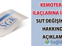 SGK'dan kemoterapi ilaçlarına ilişkin SUT değişikliği hakkında açıklama