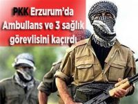 PKK'lı teröristler 3 sağlık görevlisini kaçırdı